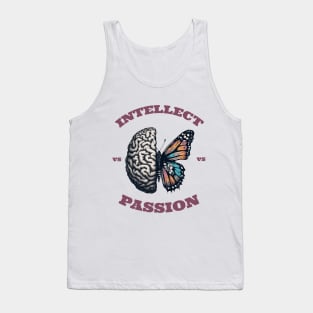 Intellectual Metamorphosis: A Brain-Butterfly Blend in Art, Symbolizing Psychological Growth and Natural Elegance Tank Top